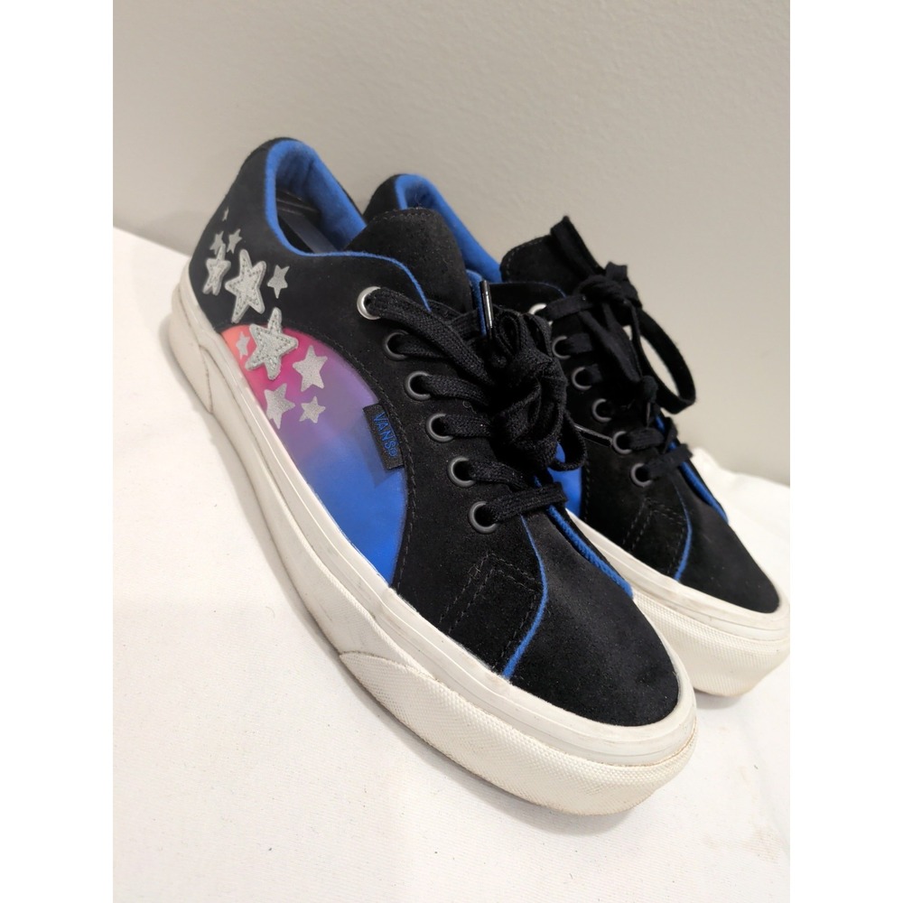 VANS Lampin 86 DX Anaheim Factory Black Stars Unisex‎ Suede Sneakers M 6 W 7.5